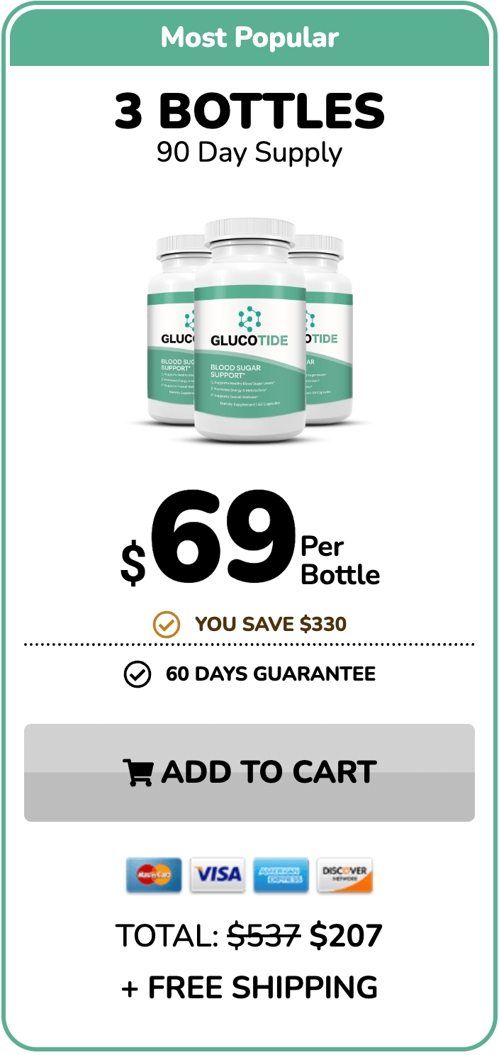 glucotide buy now 3 bottles